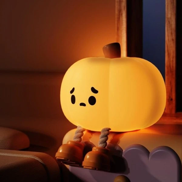 چراغ خواب شارژی کدو حلوایی