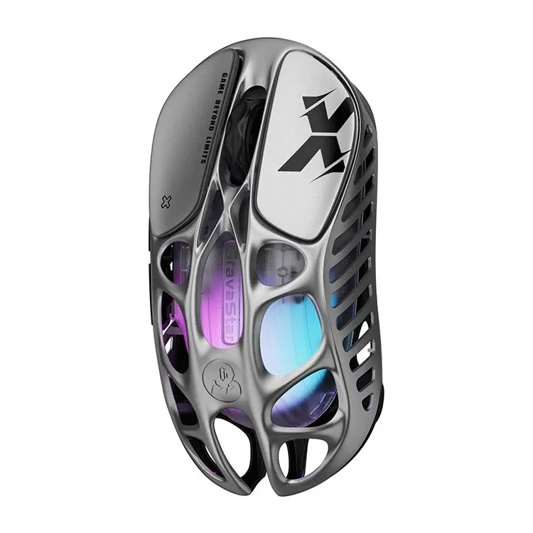 موس گیمینگ گراواستار مدل GravaStar Mercury X PRO 8KHz – Interstellar Silver