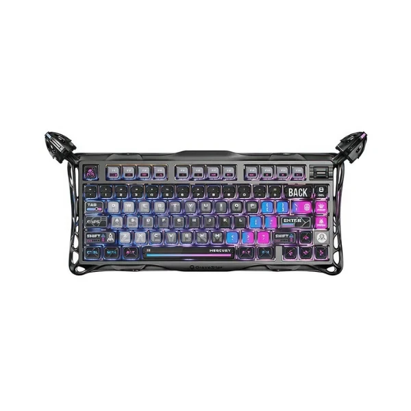 کیبورد گیمینگ GravaStar گراوا استار مدل Mercury K1 Pro Cyberpunk