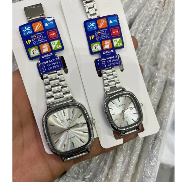 ساعت مچی زنانه مدل کاسیو مربعی اولد مانی CASIO