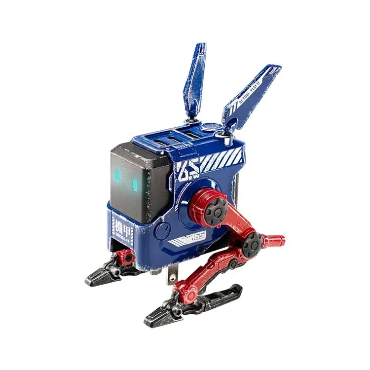 شارژر دیواری سریع آلفا 65 واتی GaN برند Gravastar نسخه Limited Edition طراحی و رنگ شده با دست War Damaged Blaze Blue دست ساز