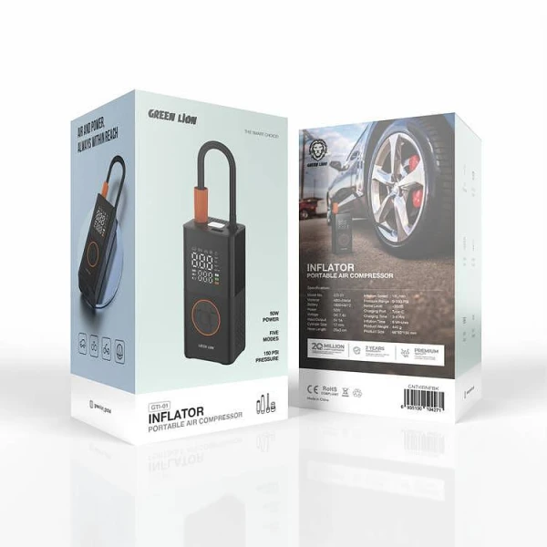 پمپ باد شارژی و پاوربانک گرین لاین