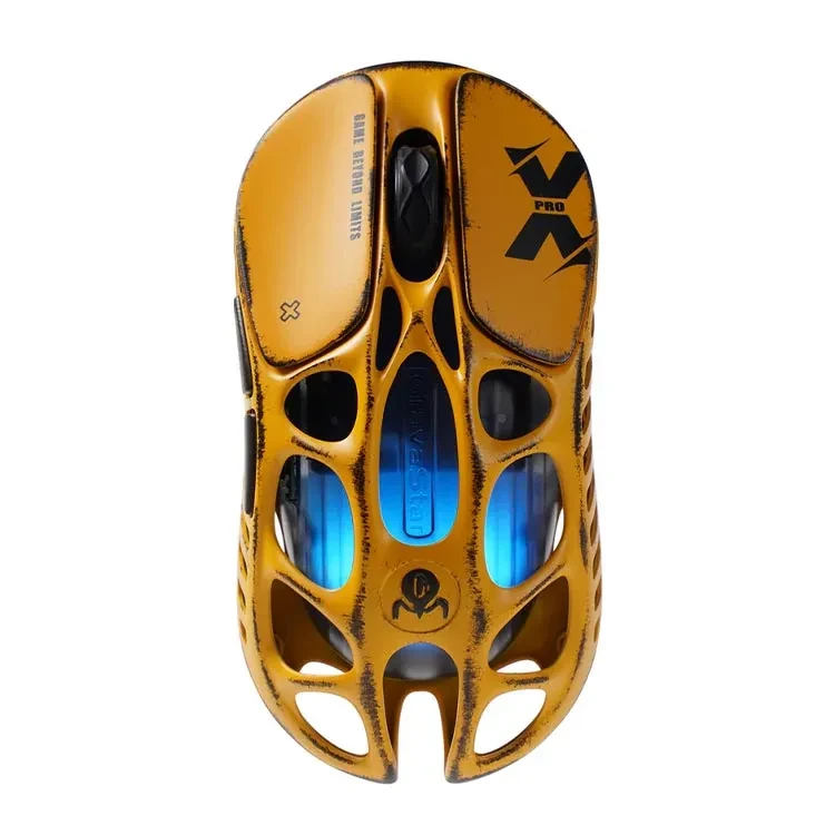 موس گیمینگ گراواستار مدل GravaStar Mercury X Special Edition Battle Worn-Yellow