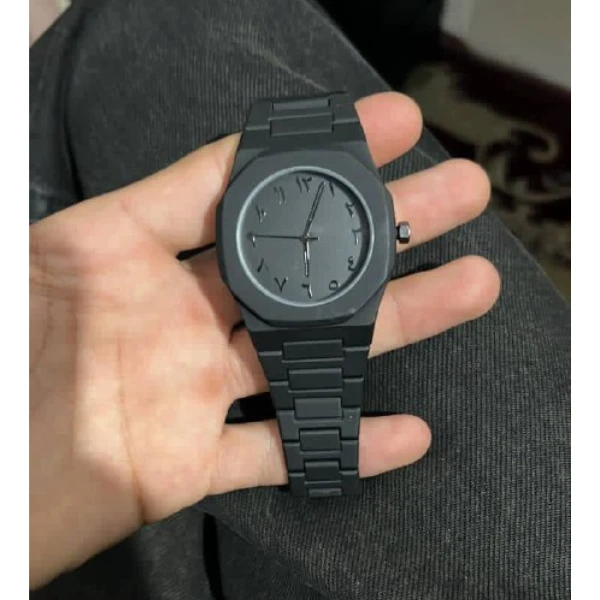 ساعت فول بلک با جعبه  | ساعت تمام مشکی مردانه