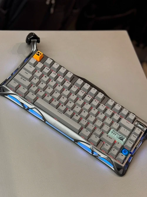 کیبورد گیمینگ برند gravastar مدلMercury K1 Pro - Silver Gray