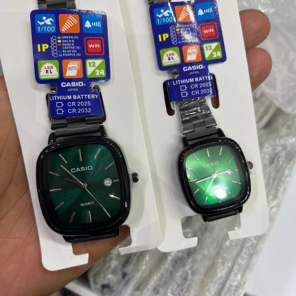 ساعت مچی زنانه مدل کاسیو مربعی اولد مانی CASIO