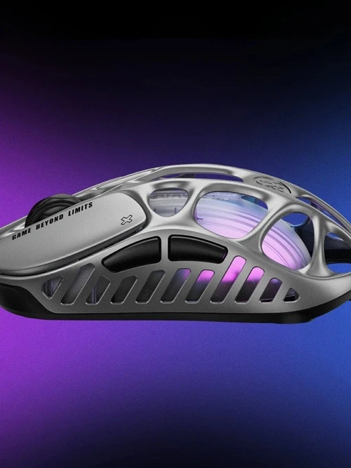 موس گیمینگ گراواستار مدل GravaStar Mercury X – Interstellar Silver