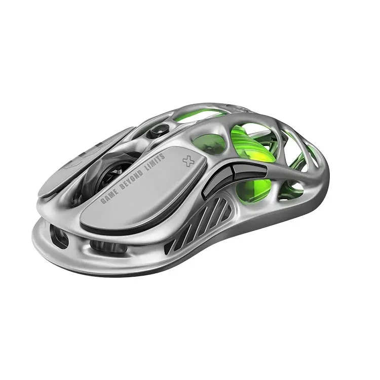 ماوس گیمینگ بی سیم برند gravastar مدل Gun Metal Gray GravaStar Mercury M1 Pro