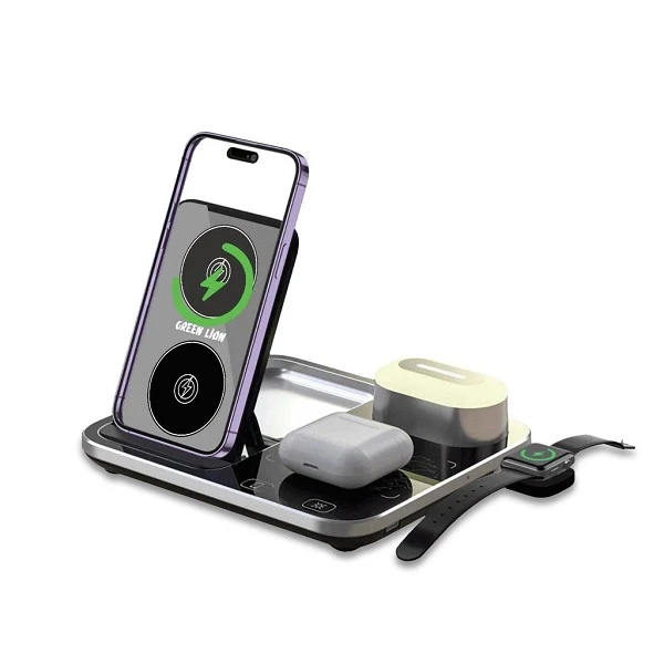 شارژر وایرلس گرین لاین مدل 4in1 Wireless Charging Station
