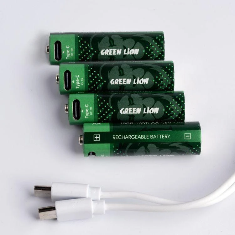 باتری قلمی قابل شارژ گرین لاین مدل GNRGBAA بسته چهار عددی