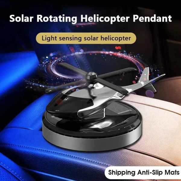 خوشبوکننده خودرو خورشیدی مدل هلیکوپتر همراه با پد خوشبو کننده