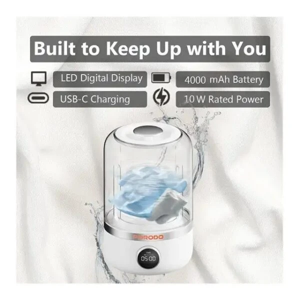 مینی واش قابل حمل برند Porodo حمل مدل 102L