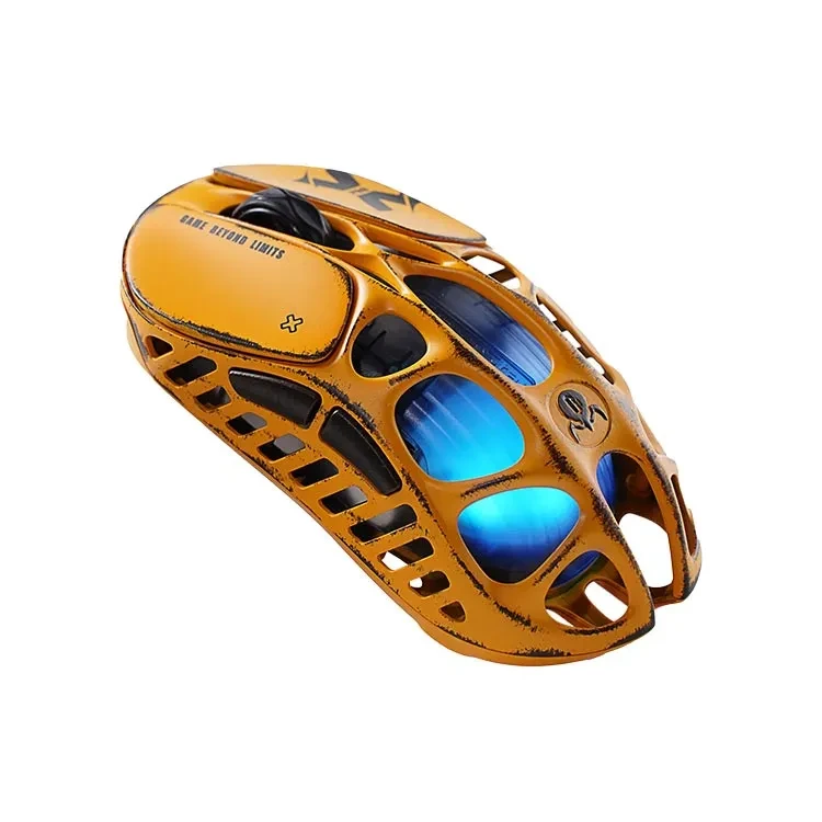 موس گیمینگ گراواستار مدل GravaStar Mercury X Special Edition Battle Worn-Yellow