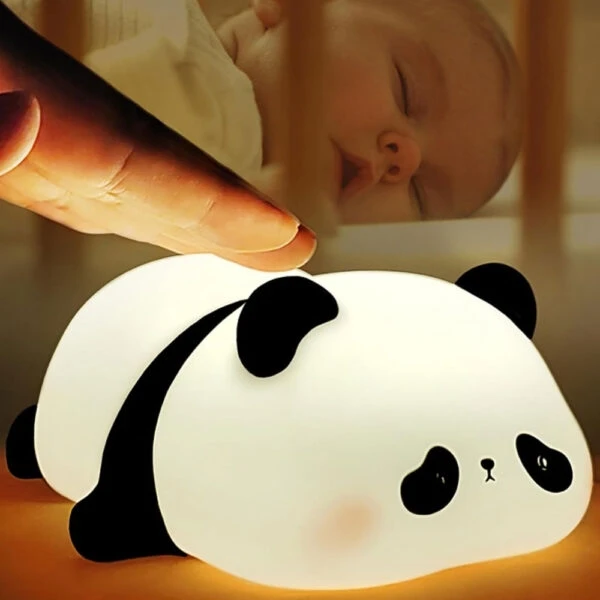 چراغ خواب فانتزی سیلیکونی مدل پاندا خسته