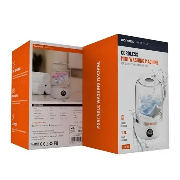 مینی واش قابل حمل برند Porodo حمل مدل 102L