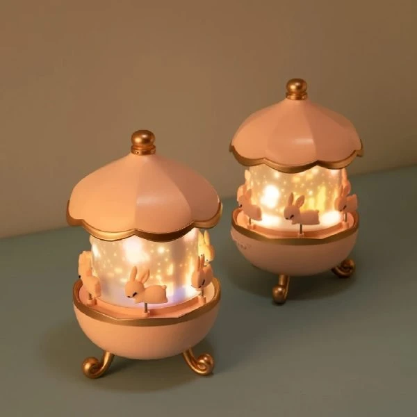 چراغ خواب چرخ و فلکی اسپیکر و بلوتوث دار مدل WH-E11